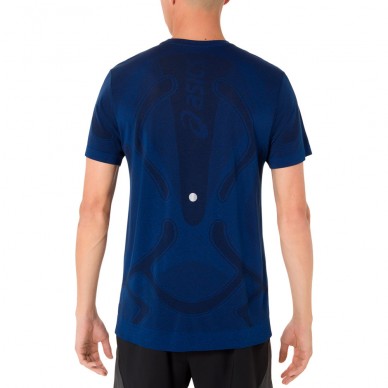 Asics Seamless SS Top blau T-shirt
