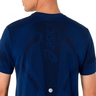 Asics Seamless SS Top blau T-shirt
