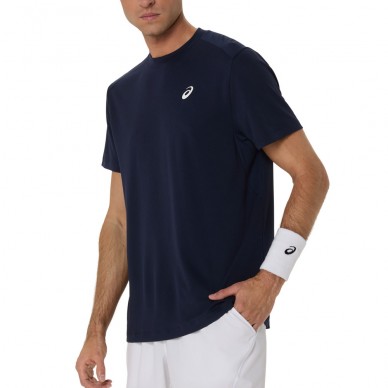 Asics Court SS Top T-Shirt in Marineblau