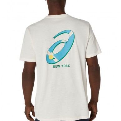 Asics Court Graphics SS Top T-Shirt creme