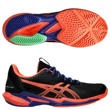 Asics Padelschuhe Solution Speed FF3 Padel black vivid coral 2025
