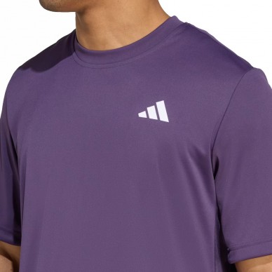 Adidas Club T-Shirt lila weißes Logo