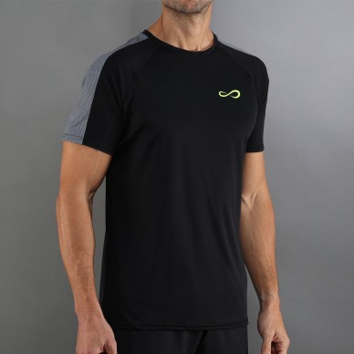Endless Vector T-Shirt in Schwarz und Grau