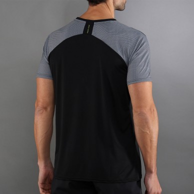 Endless Vector T-Shirt in Schwarz und Grau