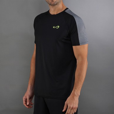 Endless Vector T-Shirt in Schwarz und Grau