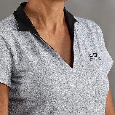 Polo Endless Onyx Sleeves Grau