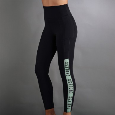 Endless Syncro Leggings schwarz waldgrün
