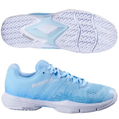 Babolat Sensa Women Padelschuhe cyan blue white 2025