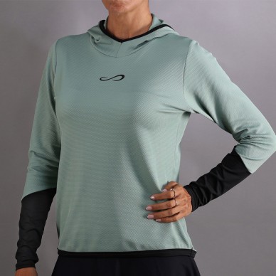 Endless Breath Line hoodie waldgrün