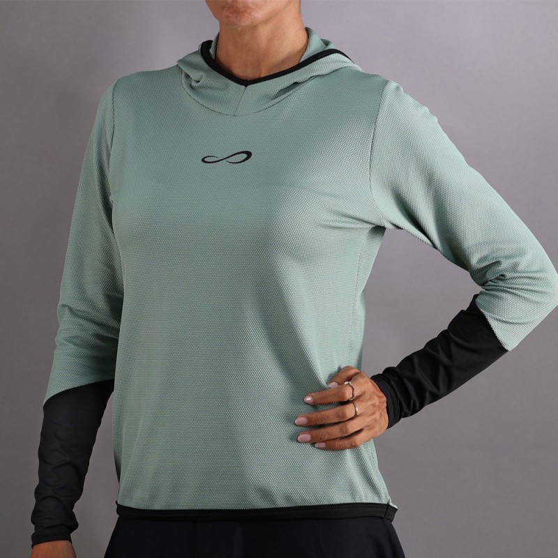 Endless Breath Line hoodie waldgrün