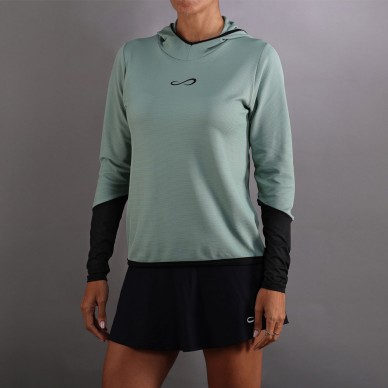 Endless Breath Line hoodie waldgrün