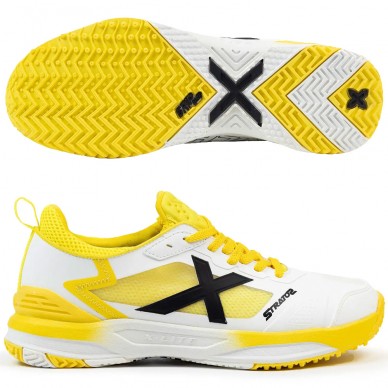 Munich padelschuhe Stratos 27 white yellow 2025