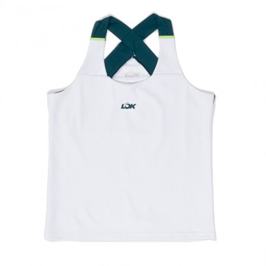 Lok Ecrins weißes T-Shirt.