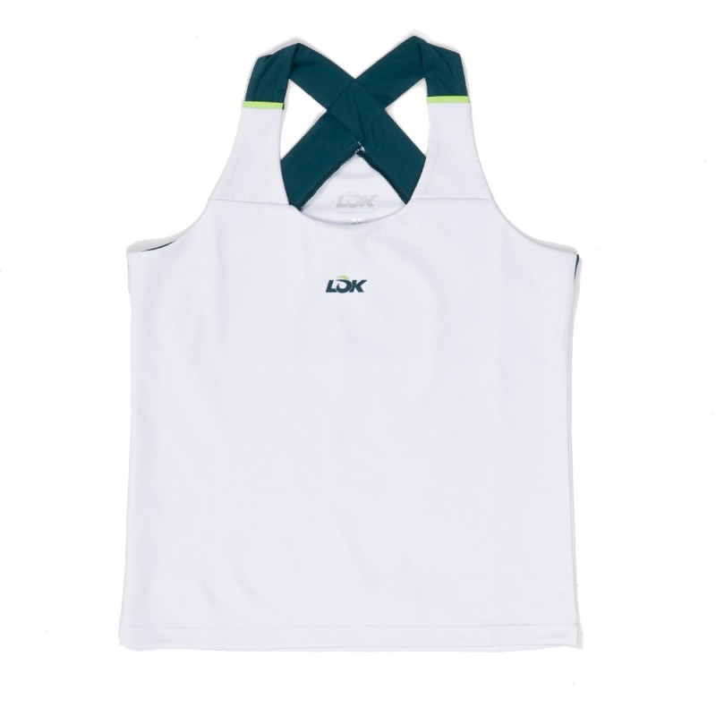 Lok Ecrins weißes T-Shirt.