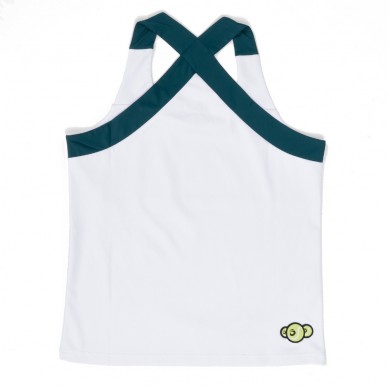 Lok Ecrins weißes T-Shirt.