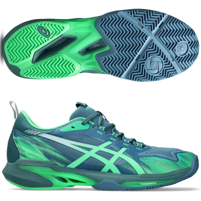 Asics Padelschuhe Sonicsmash FF saba blue vital green 2026