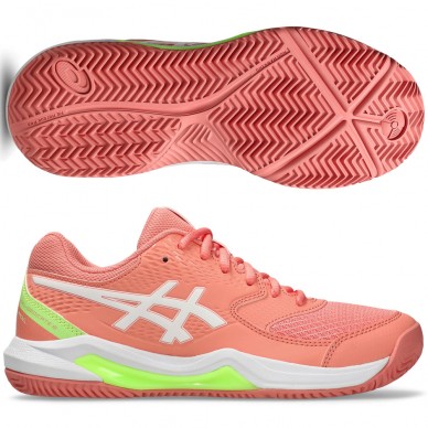 Asics Gel Dedicate 8 Padel-Schuhe Guava Weiß 2026