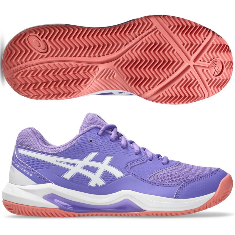 Asics Gel Dedicate 8 Padel-Schuhe amethyst white 2026