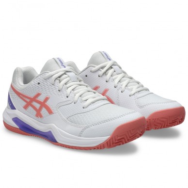 Asics Padelschuhe Gel Dedicate 8 Padel white guava 2026