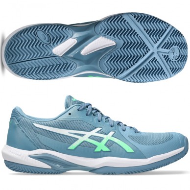 Asics PadelSchuhe Solution Swift FF 2 Padel Saba Blue Vital Green 2026