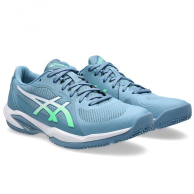 Asics PadelSchuhe Solution Swift FF 2 Padel Saba Blue Vital Green 2026