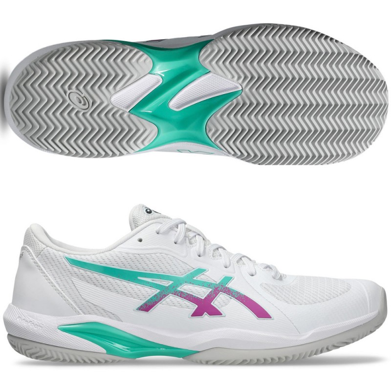 Asics Padelschuhe Solution Swift FF 2 Clay white digital sakura 2026