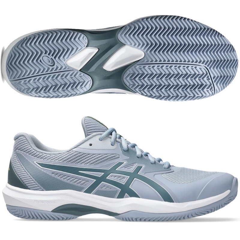 Asics Padelschuhe Game FF Clay grey blue ironclad 2026