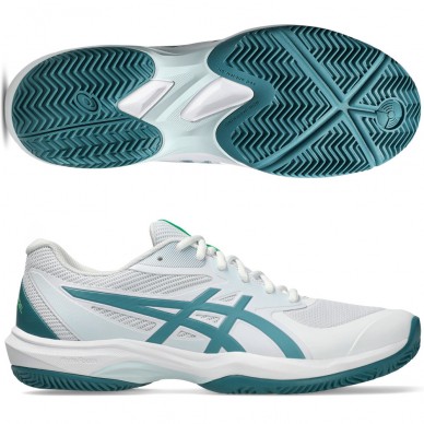 Asics Padelschuhe Game FF Padel white misty pine 2026