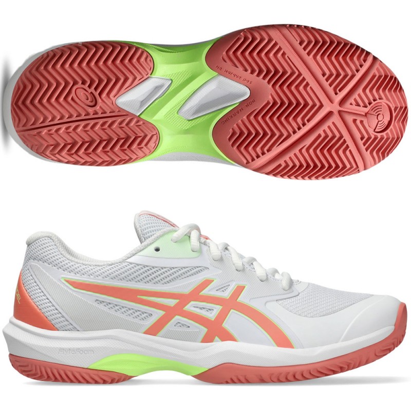 Asics Padelschuhe Game FF Padel white guava 2026