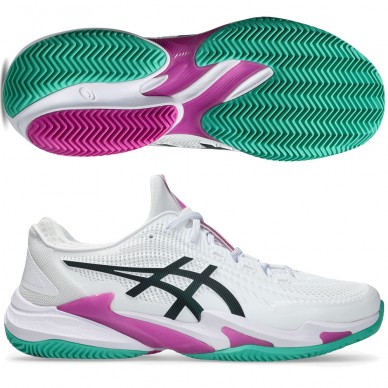 Asics Padelschuhe Court FF3 Clay white digital sakura 2026