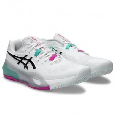 Asics Padelschuhe Gel Resolution X Clay white aurora green 2026