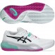 Asics Padelschuhe Gel Resolution X Clay white aurora green 2026