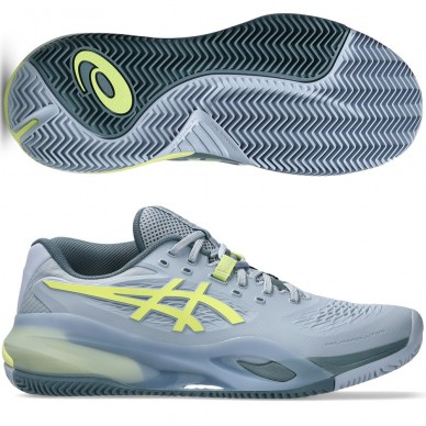 Asics Padelschuhe Gel Resolution X Clay grey blue pistachio 2026