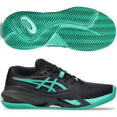 Asics Padelschuhe Gel Resolution X Clay black aurora green 2026