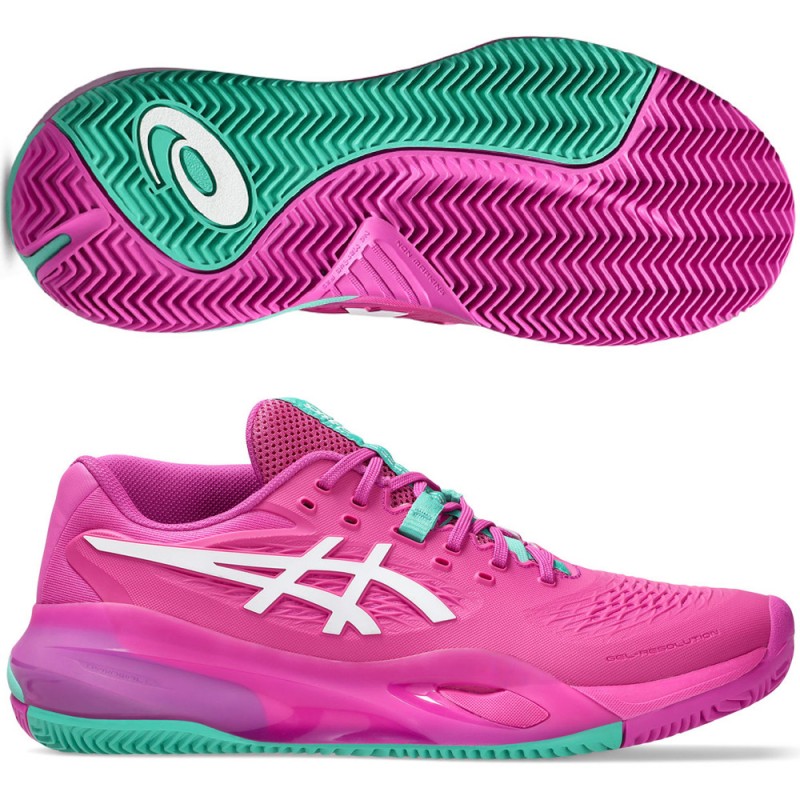 Asics Padelschuhe Gel Resolution X Clay digital sakura white 2026