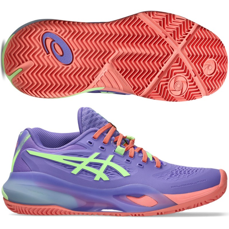 Asics Padelschuhe Gel Resolution X Padel Amethyst Illuminate Green 2026