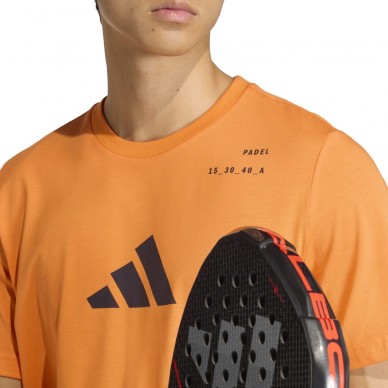 Adidas T-Shirt M Padel Cat orange