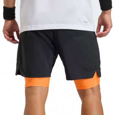 Adidas Club 2IN1 Shorts schwarz orange