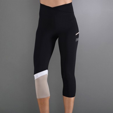 Endless Line Pocket HW 7/8 schwarze delave Leggings