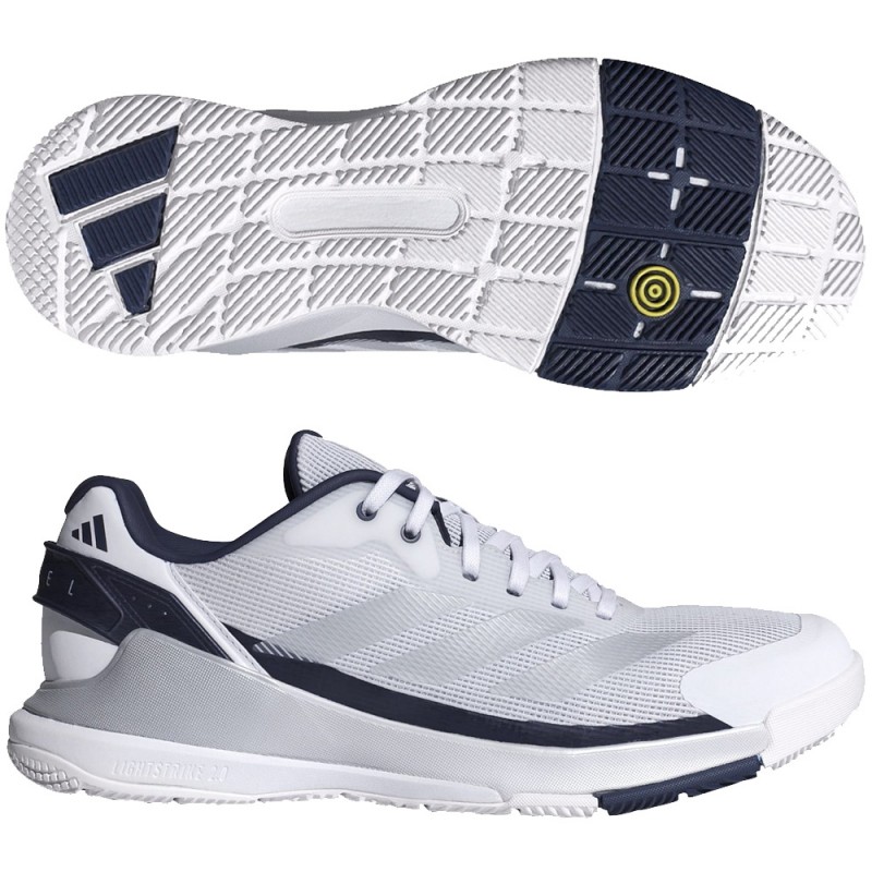 Adidas Padelschuhe Crazyquick LS Padel white dark blue 2026