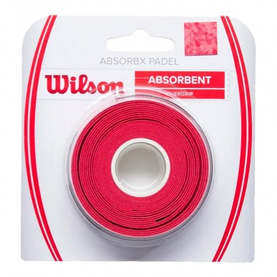 Overgrips Wilson Absorbx 3er Pack rot