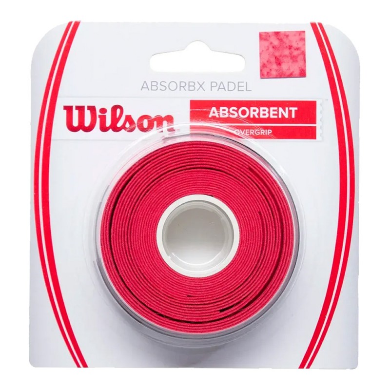 Overgrips Wilson Absorbx 3er Pack rot