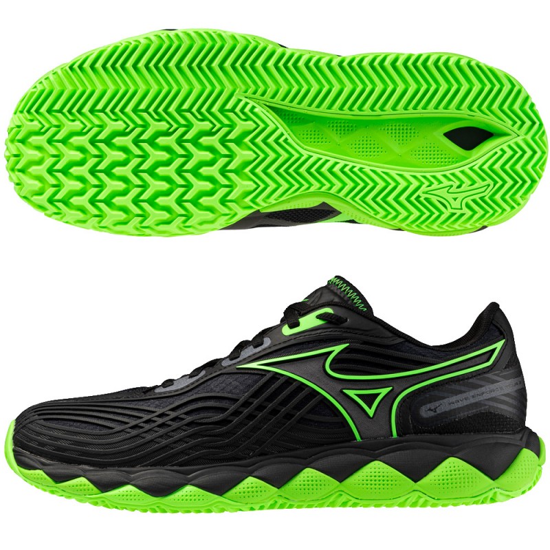 Mizuno Padelschuhe Wave Enforce Tour 2 Padel black foliage green 2026