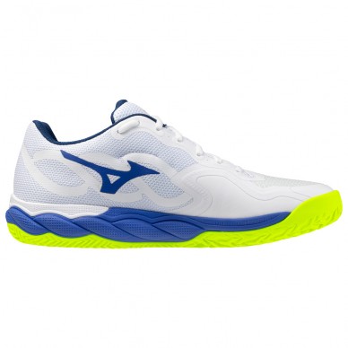 Mizuno Padelschuhe Wave Enforce Court CC white dazzling blue 2026