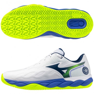 Mizuno Padelschuhe Wave Enforce Court CC white dazzling blue 2026