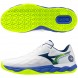 Mizuno Padelschuhe Wave Enforce Court CC white dazzling blue 2026