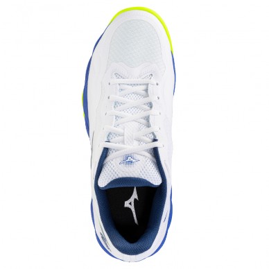 Mizuno Padelschuhe Wave Enforce Court CC white dazzling blue 2026