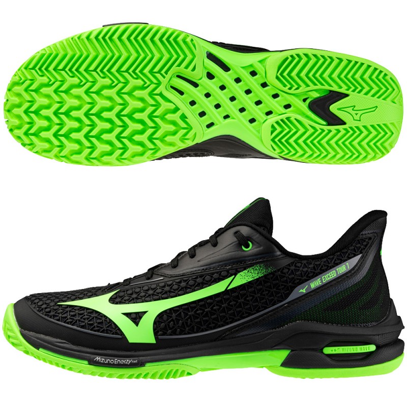 Mizuno Padelschuhe Wave Exceed Tour 7 Padel black glowing apple 2026