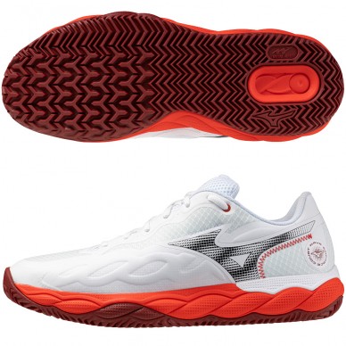 Mizuno Padelschuhe Wave Enforce Court CC fiery red white 2026