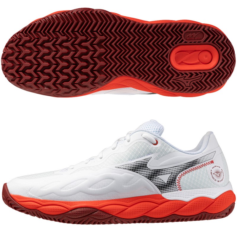 Mizuno Padelschuhe Wave Enforce Court CC fiery red white 2026